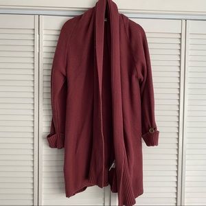 Dark Dusty Pink Thick Cardigan